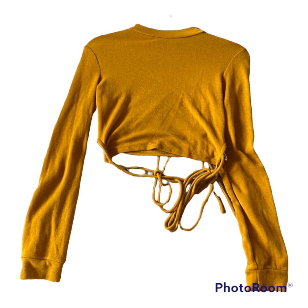 Forever 21 High-Neck Ribbed Cropped Sweater